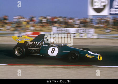 8 Tim Schenken in einem Brabham Cosworth BT33 beendet 12. in dem französischen GP Paul Ricard 4. Juli 1971 Stockfoto