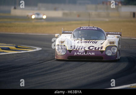 Nr. 1 Jaguar XJR9-LM in Le Mans 1989 Stockfoto