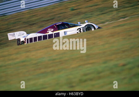 3 Jaguar XJR9-LM in Le Mans 1989 Stockfoto