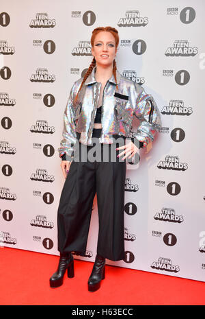 Jess Glynne Teilnahme an der BBC Radio 1 Teen Awards in der SSE Wembley Arena in London. PA-Geschichte-SHOWBIZ-Teen zu sehen. Stockfoto