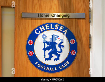 Willkommen an der Stamford Bridge Stockfoto