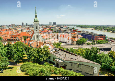 Juni 2016, urban Erfassung von Bratislava (Slowakei), HDR-Technik Stockfoto