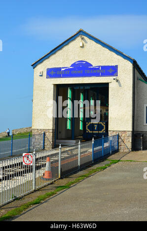 Ein Pkw von der Great Orme Straßenbahn Seilbahn Stockfoto