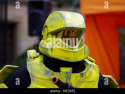 Menschen in Kostümen an Sheffield aus diesem Weltereignis 2016 Stockfoto