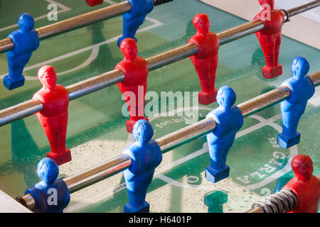 Tischfußball Nahaufnahme detail Stockfoto