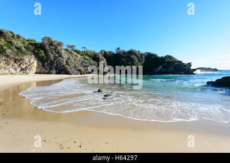 Norden von Surf Beach, Narooma, New South Wales, NSW, Australien Stockfoto