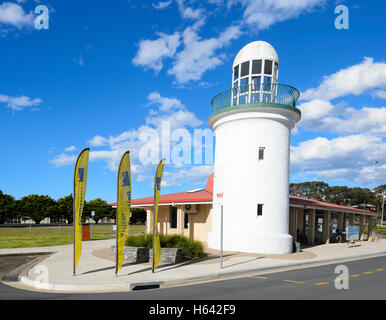 Narooma Leuchtturm Museum bei der Tourist Information Center, New South Wales, NSW, Australien Stockfoto