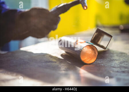 Schweißer, Schweißen, Metall Stockfoto