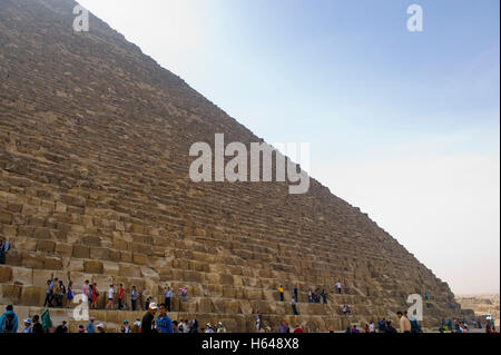 Große Pyramide von Giza, Detail, Ägypten, Afrika Stockfoto