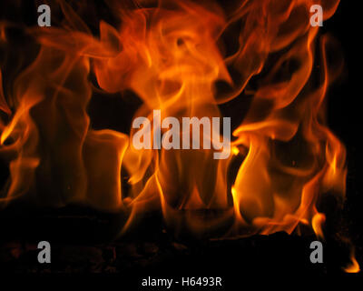 Flammen Stockfoto