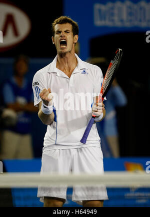 Männer-Finale, Andy Murray, GBR, Tennis, Australian Open 2010, Grand Slam Turnier, Melbourne Park, Melbourne, Australien Stockfoto