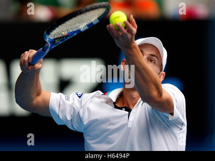 Andy Roddick, USA, Tennis, Australian Open 2010, Grand-Slam-Turnier, Melbourne Park, Melbourne, Australien Stockfoto