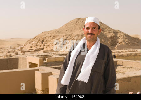 Ägyptischen Mann, Sakkara, Ägypten, Afrika Stockfoto