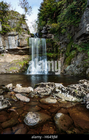 Thornton Kraft auf dem Ingleton Wasserfälle Trail Stockfoto