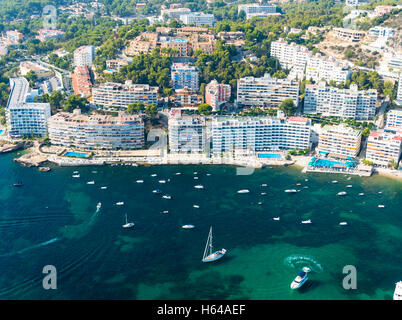 Spanien, Mallorca, Luftaufnahme des Hotels in Santa Ponca Stockfoto