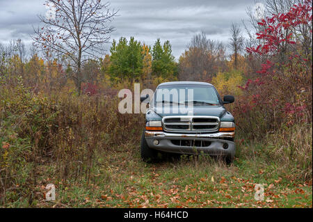 Verlassene Dodge Ram Pick-up LKW Stockfoto