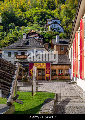 Museum in Hallstatt am Hallstättersee, UNESCO-Weltkulturerbe, Salzkammergut, Alpen, Oberösterreich, Österreich, Europa Stockfoto