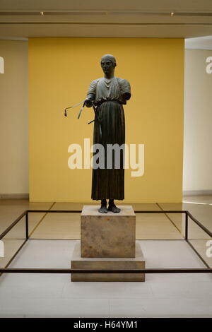 Griechenland, Delphi, Delphi Museum, der Wagenlenker von Delphi Stockfoto