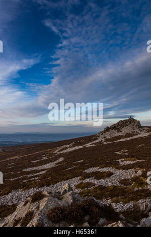 Manstone Rock on The Stiperstones, in der Nähe von Snailbeach, Shropshire, England, UK Stockfoto