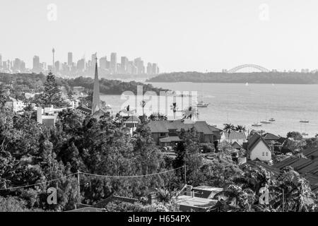 Ansichten der Innenstadt von Sydney von Watsons bay Stockfoto