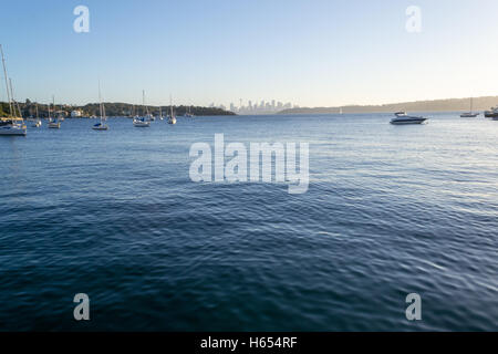 Ansichten der Innenstadt von Sydney von Watsons bay Stockfoto