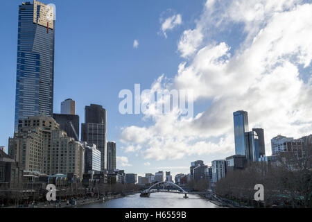 Melbourne wurde benannt die lebenswerteste Stadt der Welt für 6 Jahre in einem rohen (2016) Stockfoto