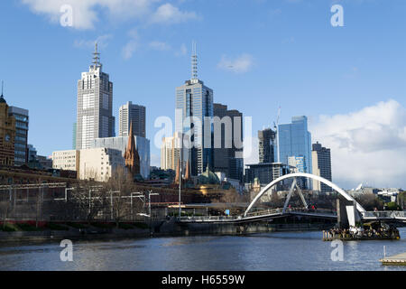 Melbourne wurde benannt die lebenswerteste Stadt der Welt für 6 Jahre in einem rohen (2016) Stockfoto