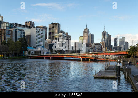 Melbourne wurde benannt die lebenswerteste Stadt der Welt für 6 Jahre in einem rohen (2016) Stockfoto