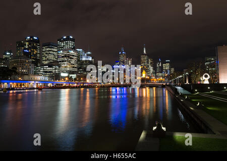 Melbourne wurde benannt die lebenswerteste Stadt der Welt für 6 Jahre in einem rohen (2016) Stockfoto