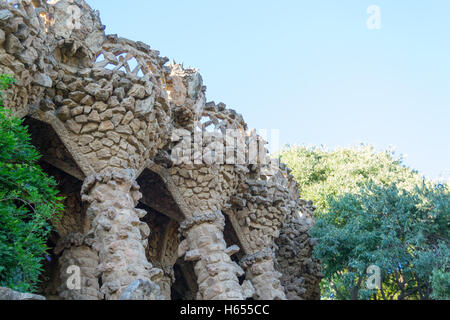 Park Güell ist eines der Meisterwerke von gaudi Stockfoto