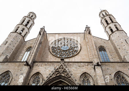 Gotischen Viertel sind im Zentrum von Barcelona und einige der Gebäude stammen aus dem Mittelalter Stockfoto