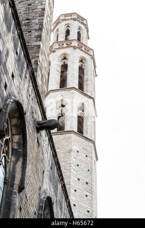 Gotischen Viertel sind im Zentrum von Barcelona und einige der Gebäude stammen aus dem Mittelalter Stockfoto