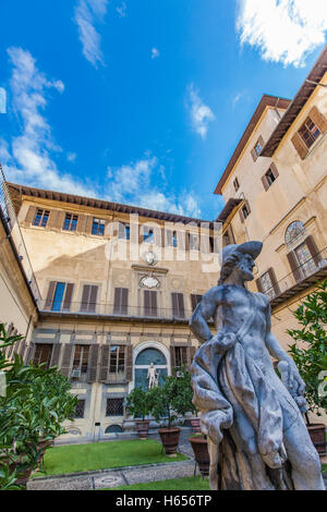 Detail vom Palazzo Medici Riccardi in Florenz, Italien Stockfoto