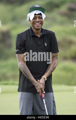 Allen Iverson während der Weltmission Promi pro-am-2016 Hügel China Golfturnier in Blackstone Kurs am 23. Oktober 2016 in Haikou, Provinz Hainan, China. | Verwendung weltweit Stockfoto