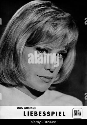 Das Grosse Liebesspiel, Deutschland 1963, Regie: Alfred Weidenmann, Monia: Hildegard Knef Stockfoto