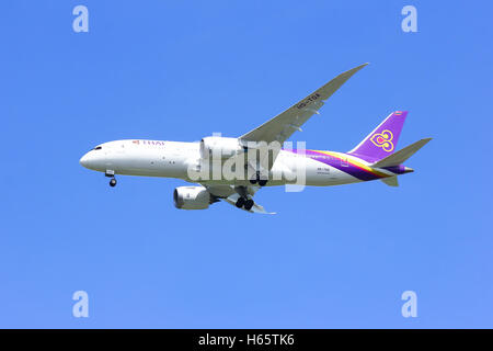 Boeing 787-800 Dreamliner HS-TQA Thaiairway. Stockfoto