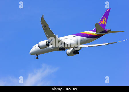 Boeing 787-800 Dreamliner HS-TQA Thaiairway. Stockfoto