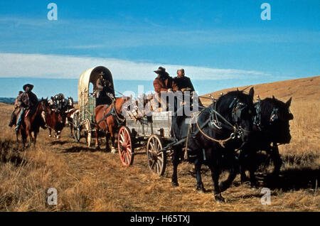 Kinder des Staubes ich, Minifernsehserie, USA 1995, Regie: David Greene, Szenenfoto: Planwagentreck Stockfoto