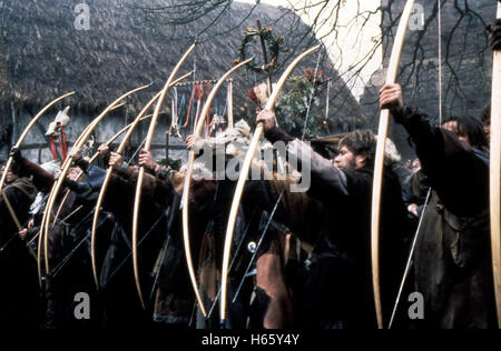 Helden Sie Robin Hood - in Strumpfhosen, USA 1993 aka. Robin Hood: Men in Tights, Regie: Mel Brooks, Schauspieler/Stars: Cary Elwes, Richard Lewis, Roger Rees Stockfoto