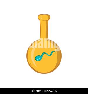 IVF-Symbol, Cartoon-Stil Stock Vektor