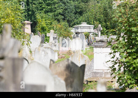 Friedhof Kensal Green in West-London Stockfoto