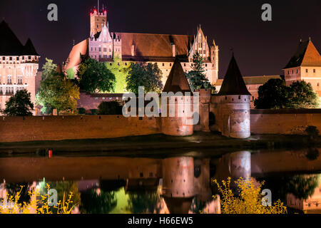 Die größte in Europa gotischen Burg. Marienburg in Polen. UNESCO-Welterbe UNESCO. Stockfoto