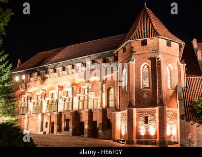 Die größte in Europa gotischen Burg. Marienburg in Polen. UNESCO-Welterbe UNESCO. Stockfoto