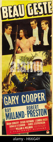 Beau Geste (1939) - Film-Poster- Stockfoto