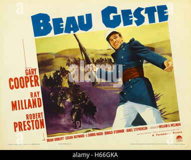 Beau Geste (1939) - Film-Poster- Stockfoto