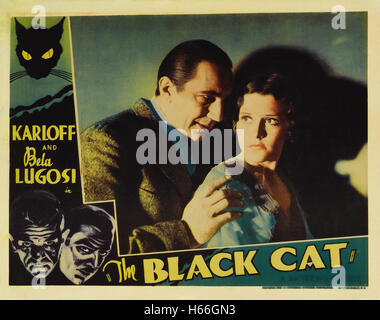 Schwarze Katze (1934) - Film-Poster- Stockfoto