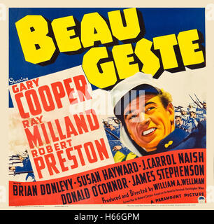 Beau Geste (1939) - Film-Poster- Stockfoto