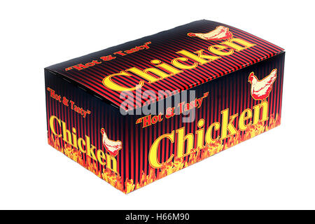 Mahlzeit-Box / Fried Chicken Verpackung Stockfoto