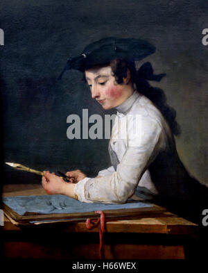 Der Schublade 1737 Jean-Baptiste Siméon Chardin (1699-1779) Maler Französisch in Paris Stockfoto
