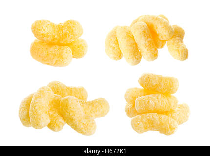Mais-sticks isolierten auf weißen Hintergrund Stockfoto